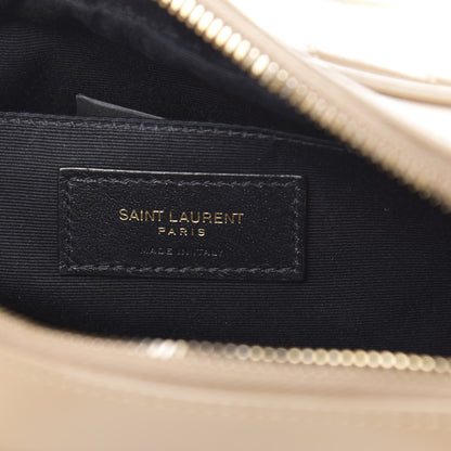 Saint Laurent Calfskin Matelasse Monogram Lou Camera Bag Dark Latte 6 of 13