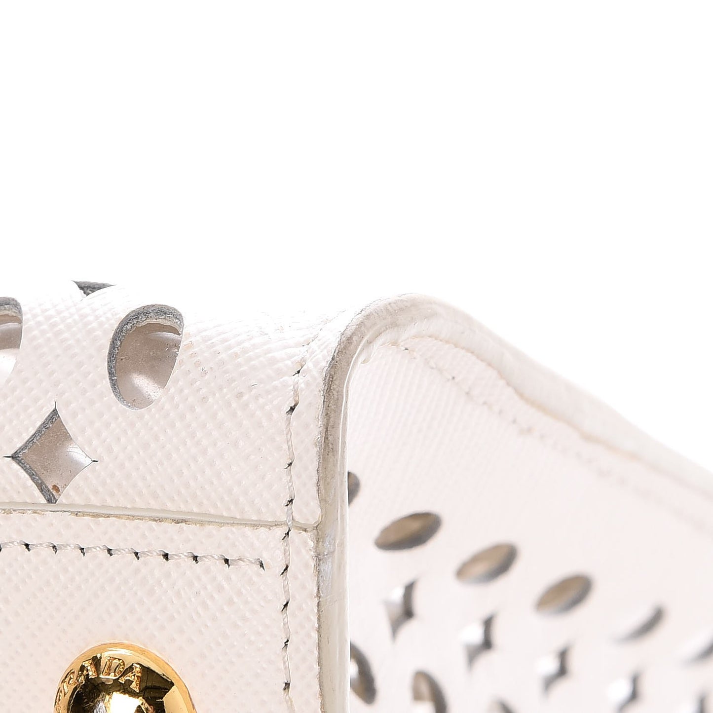 Saffiano Perforated Tote Talco