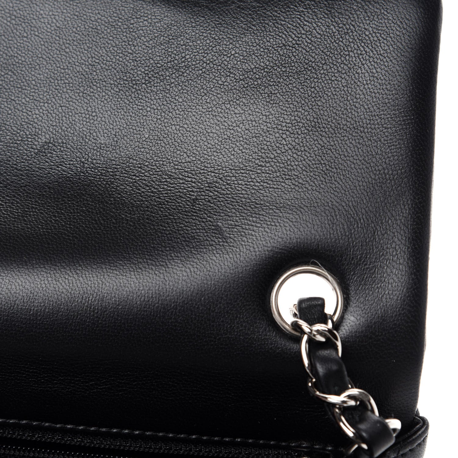 Chanel Lambskin Quilted Mini Rectangular Flap Black 9 of 13