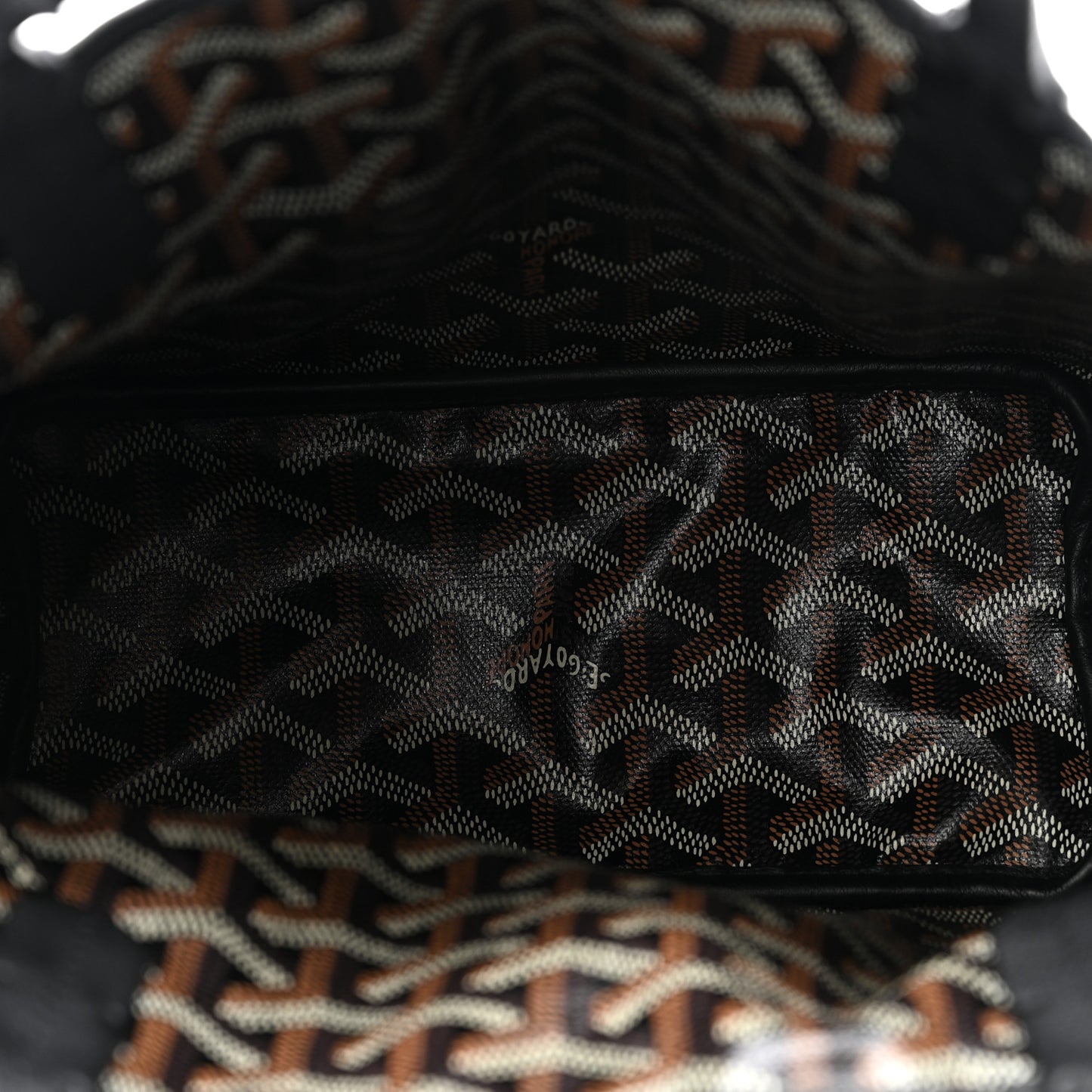 Goyardine Reversible Mini Anjou Black