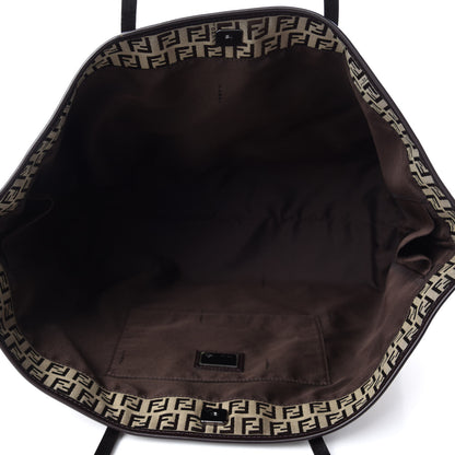Fendi Zucchino Large Shopper Tote Brown 5 of 9
