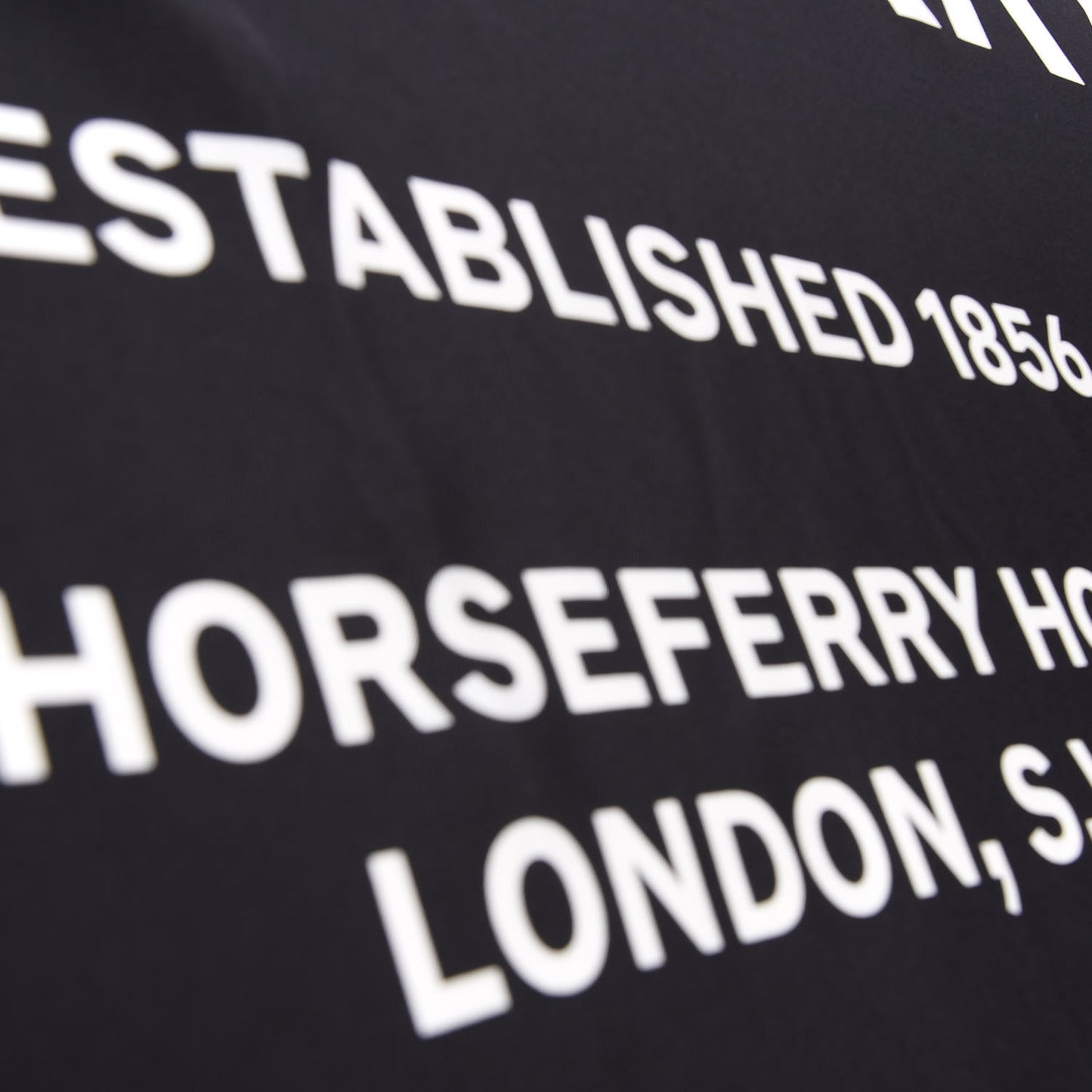 Silk Horseferry Print Scarf Black White