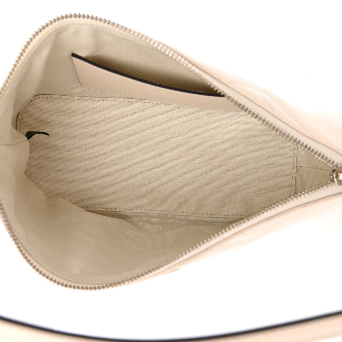 Calfskin Matelasse Chevron Monochrome GG Marmont Sling Shoulder Bag Mystic White