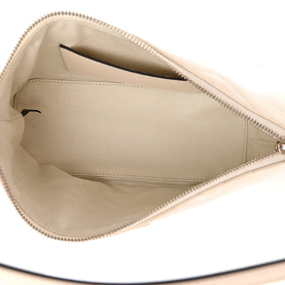 Gucci Calfskin Matelasse Chevron Monochrome GG Marmont Sling Shoulder Bag Mystic White 5 of 10