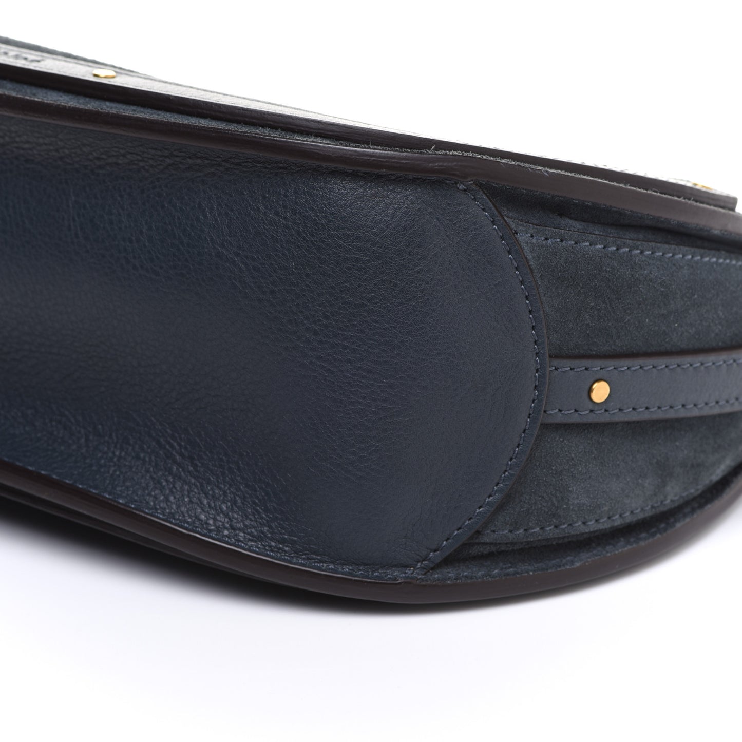 Calfskin Suede Medium Pixie Shoulder Bag Silver Blue