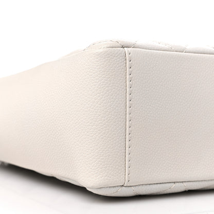Chanel Caviar Quilted Petit Shopping Tote PST White 8 of 9