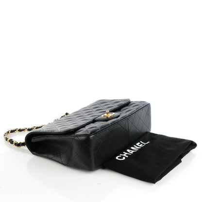 Chanel Caviar Quilted Jumbo Single Flap Black 4 of 7