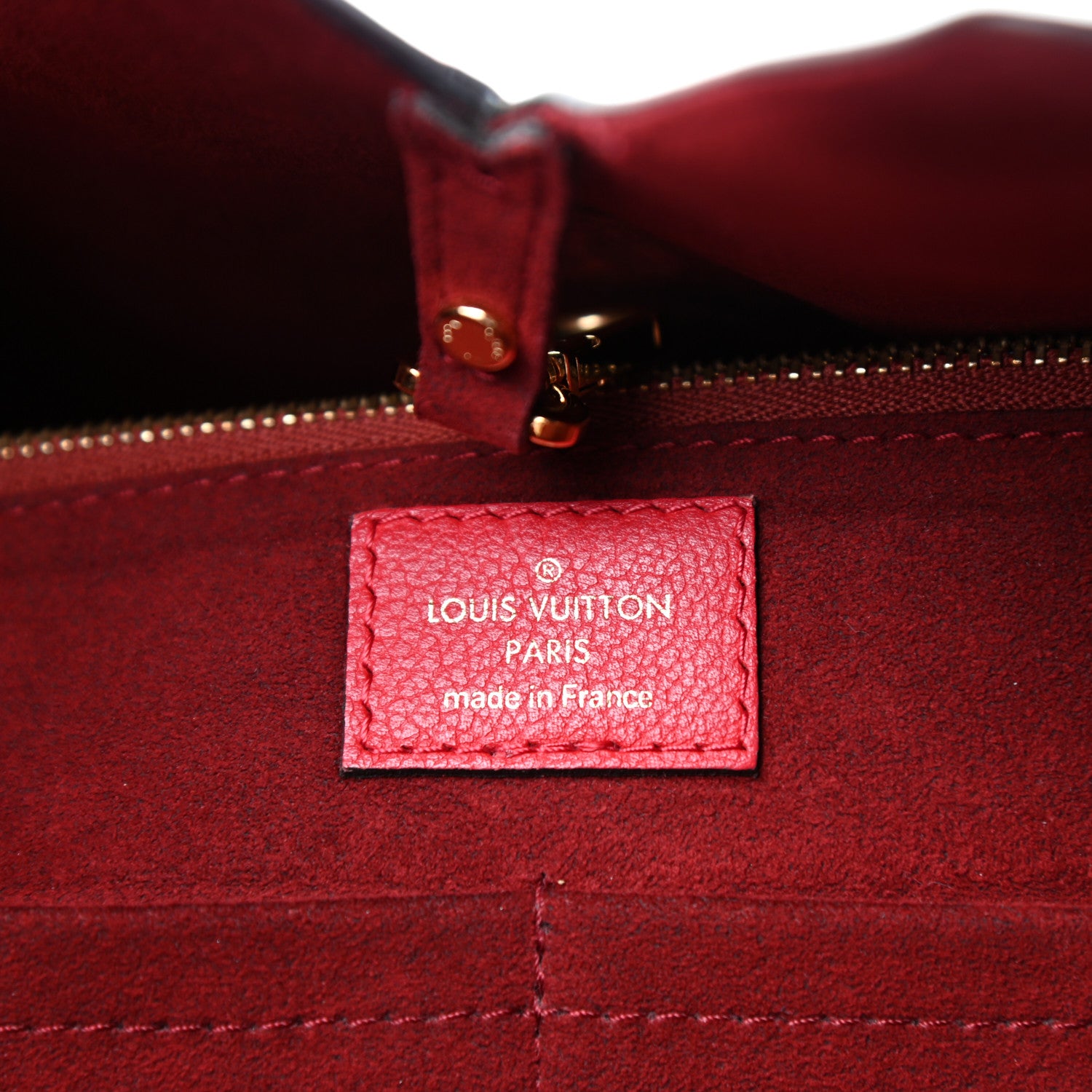 Louis Vuitton Calfskin Monogram Kimono Tote Cherry 6 of 10