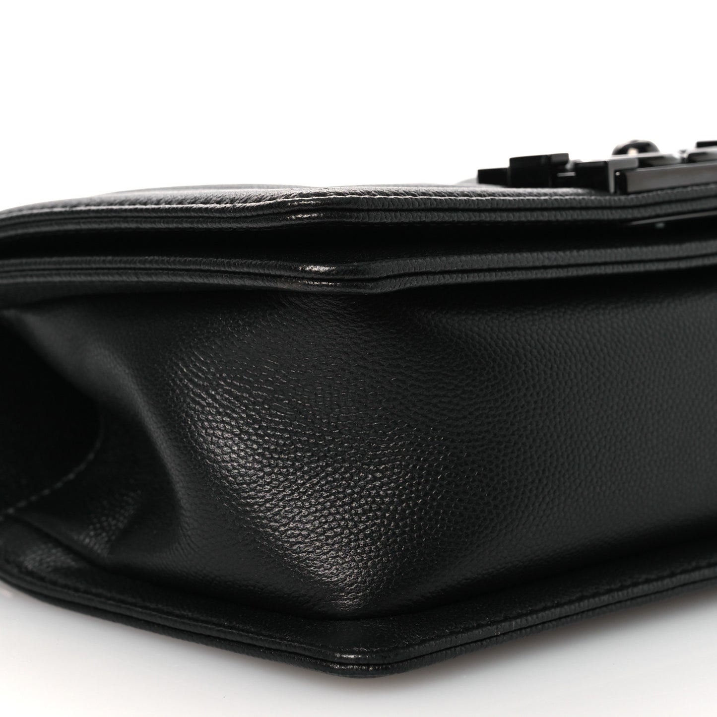 Caviar Quilted Small Boy Flap So Black