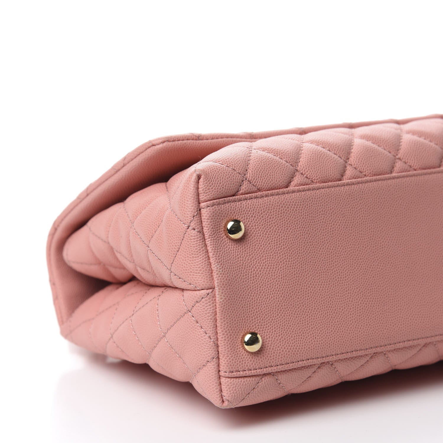 Chanel Caviar Quilted Small Coco Handle Flap Light Pink 6 of 10