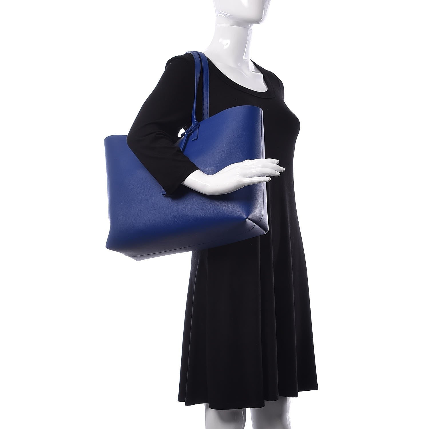 Saint Laurent Calfskin Large Shopping Tote Marinette 2 of 13