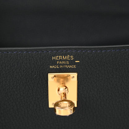 Hermes Togo Lizard Kelly Retourne Touch 25 Vert Rousseau Vert Cypress 5 of 12