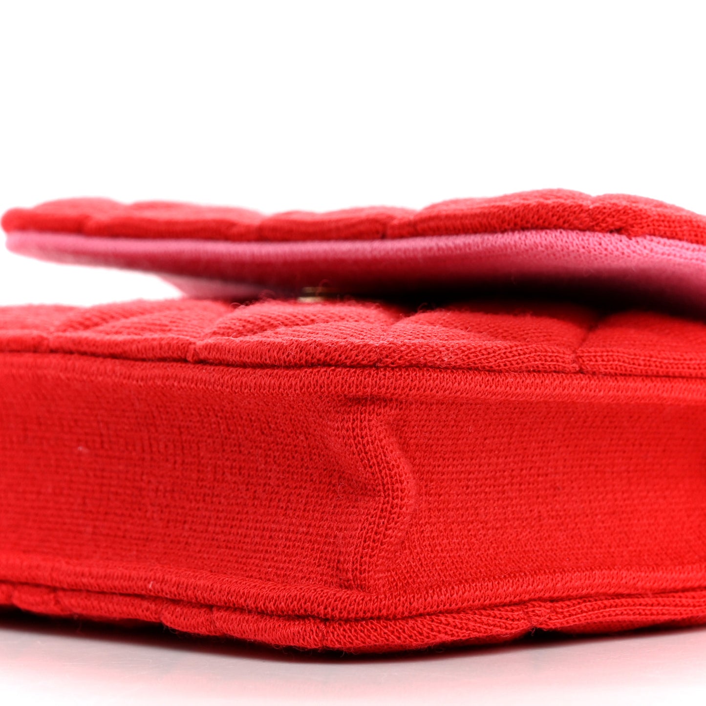 Jersey Quilted Micro Mini Flap Red