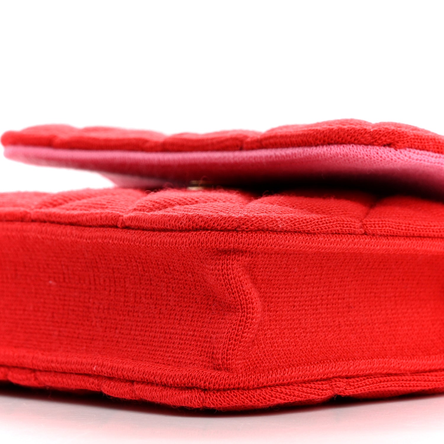 Chanel Jersey Quilted Micro Mini Flap Red 10 of 10