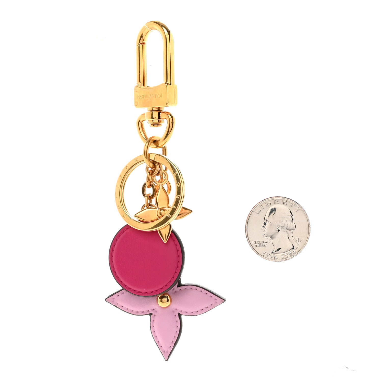 Louis Vuitton Preppy Flowers Bag Charm Key Holder Multicolor