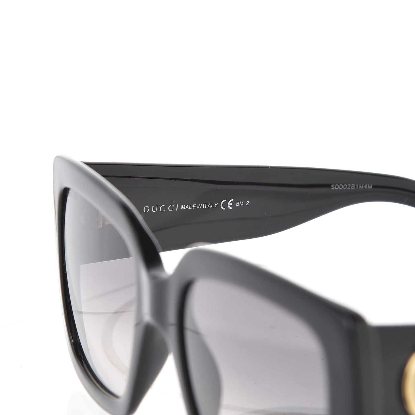 Acetate Square Frame Sunglasses GG3814S Black