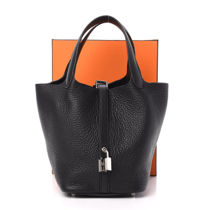 Hermes Taurillon Clemence Picotin Lock 18 PM Black 11 of 11