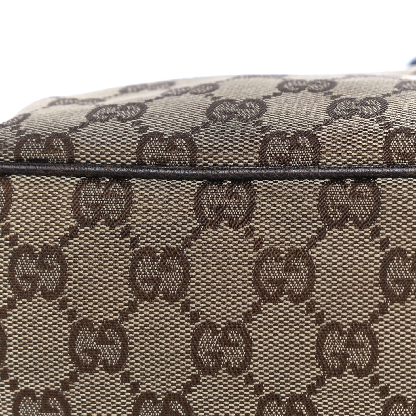 Monogram Signature Tote Dark Brown