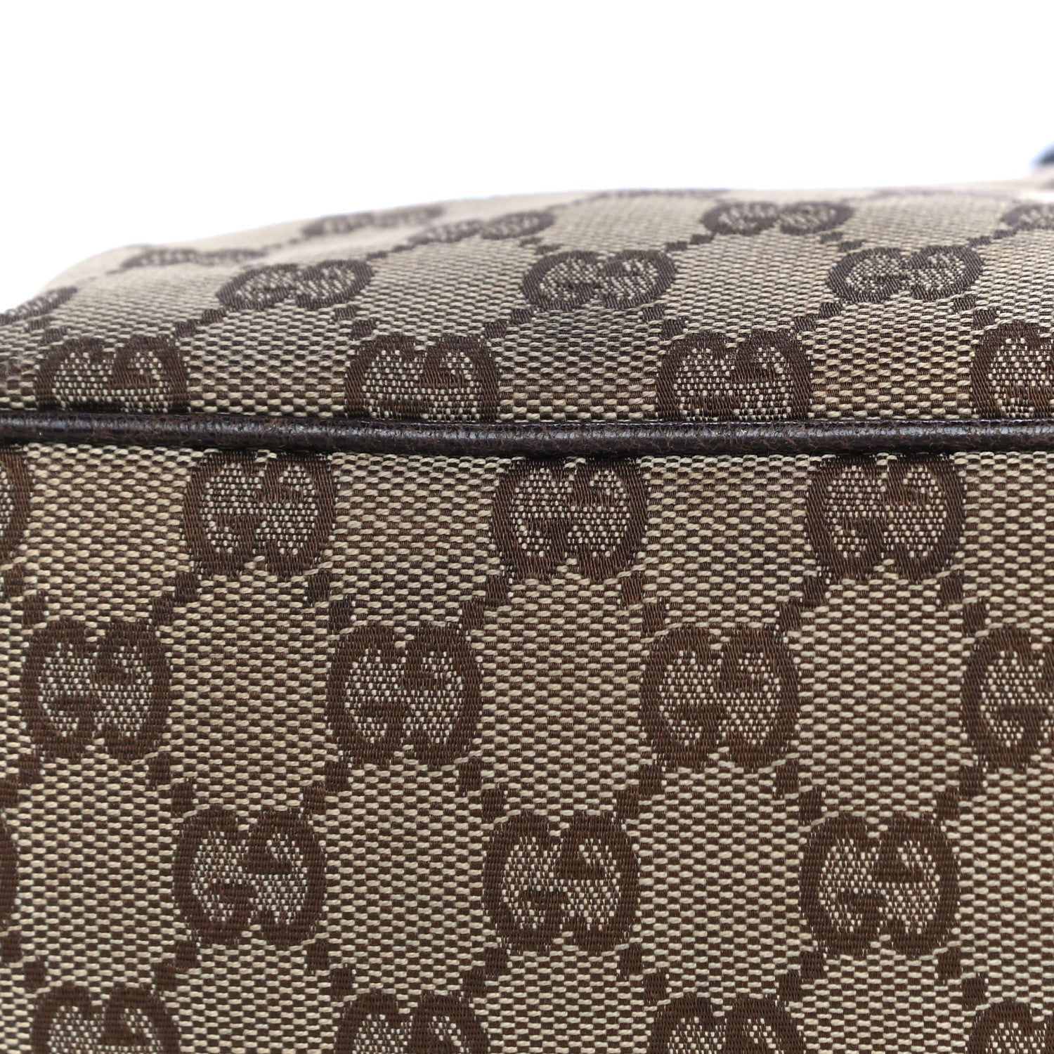 Gucci Monogram Signature Tote Dark Brown 12 of 41