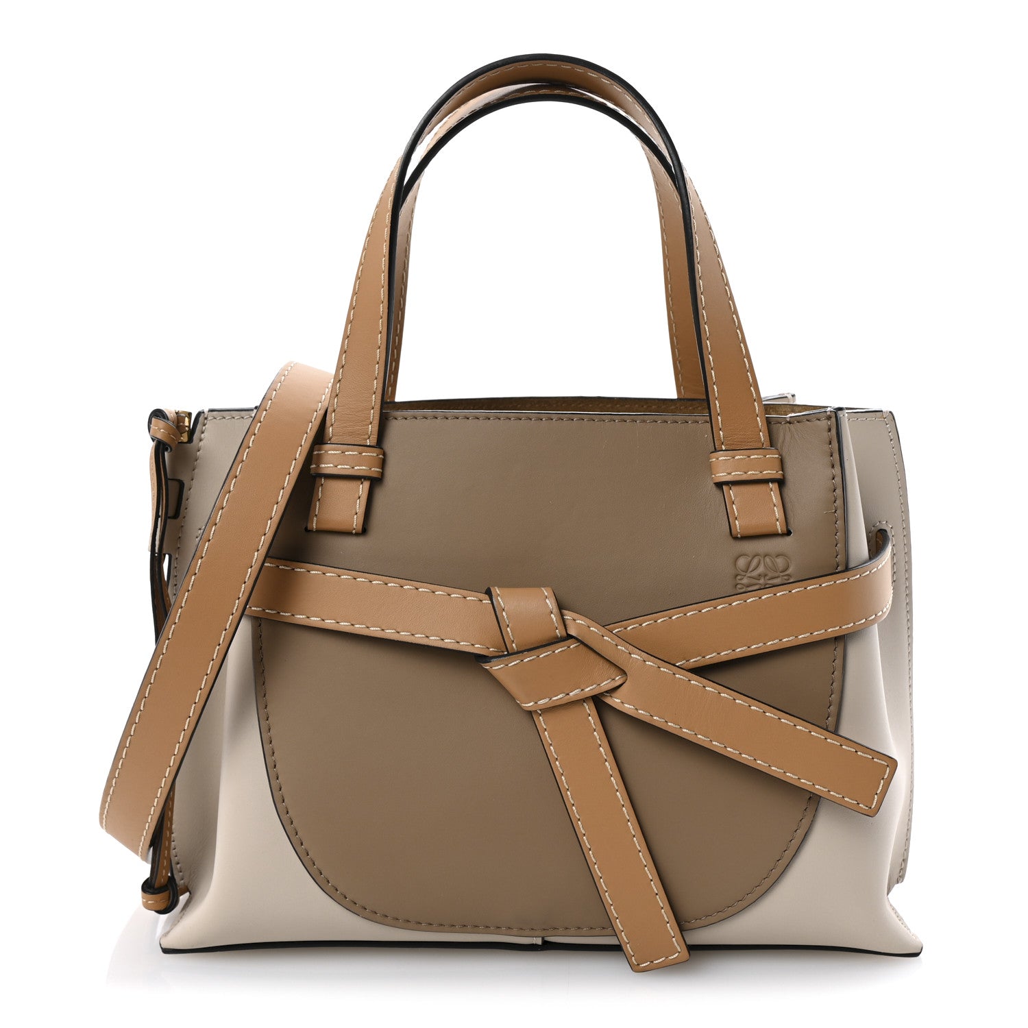 Loewe Calfskin Mini Gate Tote Mink Light Oat 1 of 10