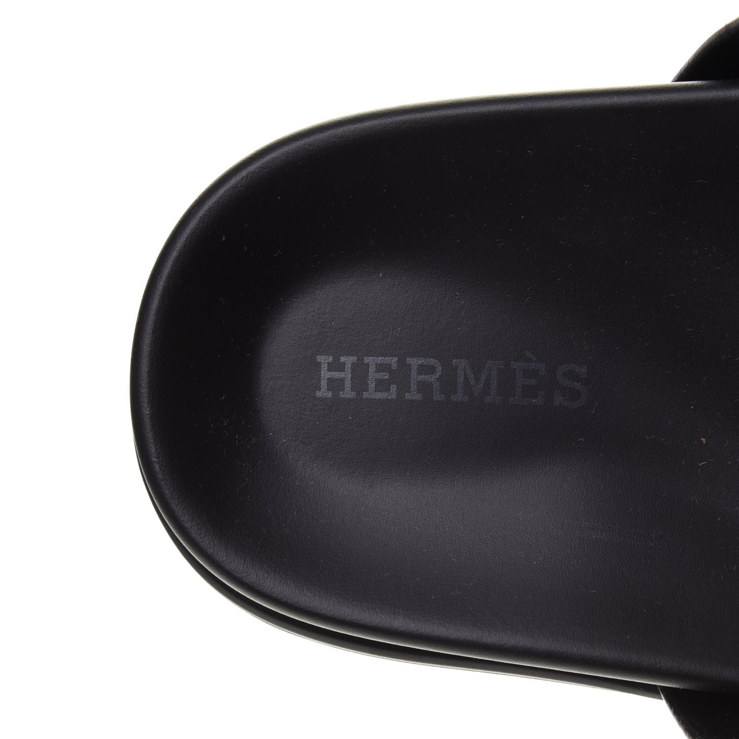 Hermes Calfskin Womens Chypre Sandals 35 Black 6 of 9