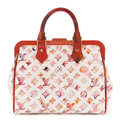 Louis Vuitton Watercolor Aquarelle Frame Speedy White 1 of 10
