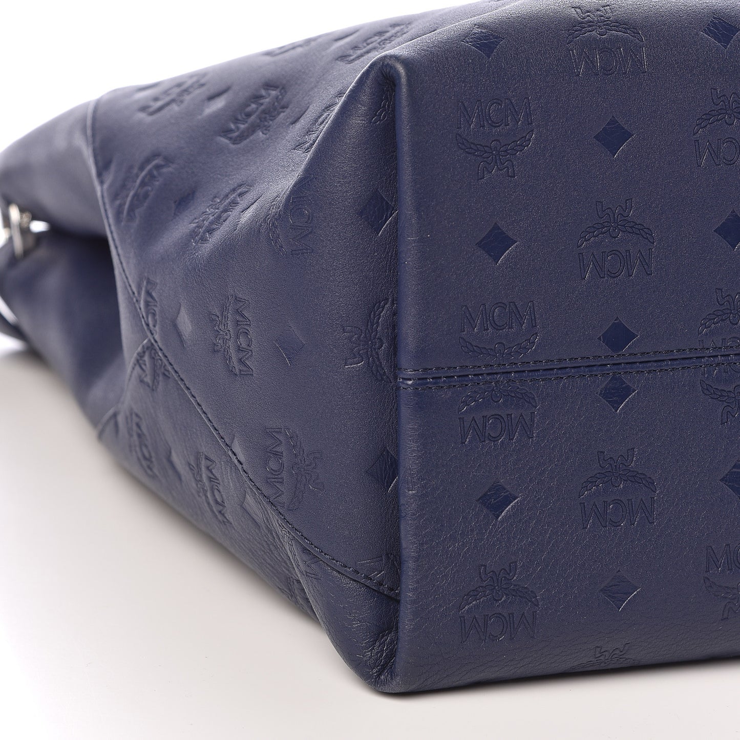 Calfskin Ottomar Monogram Large Klara Hobo Navy Blue