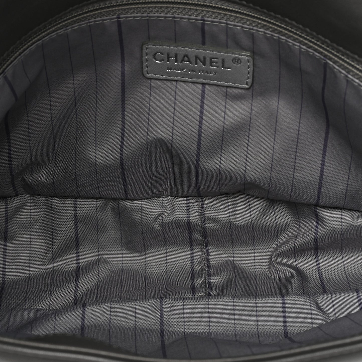 Lambskin Studded CC East West Flap Grey