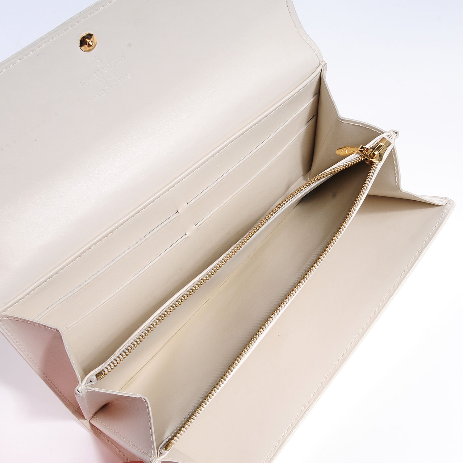 Louis Vuitton Vernis Sarah Wallet Perle 6 of 8