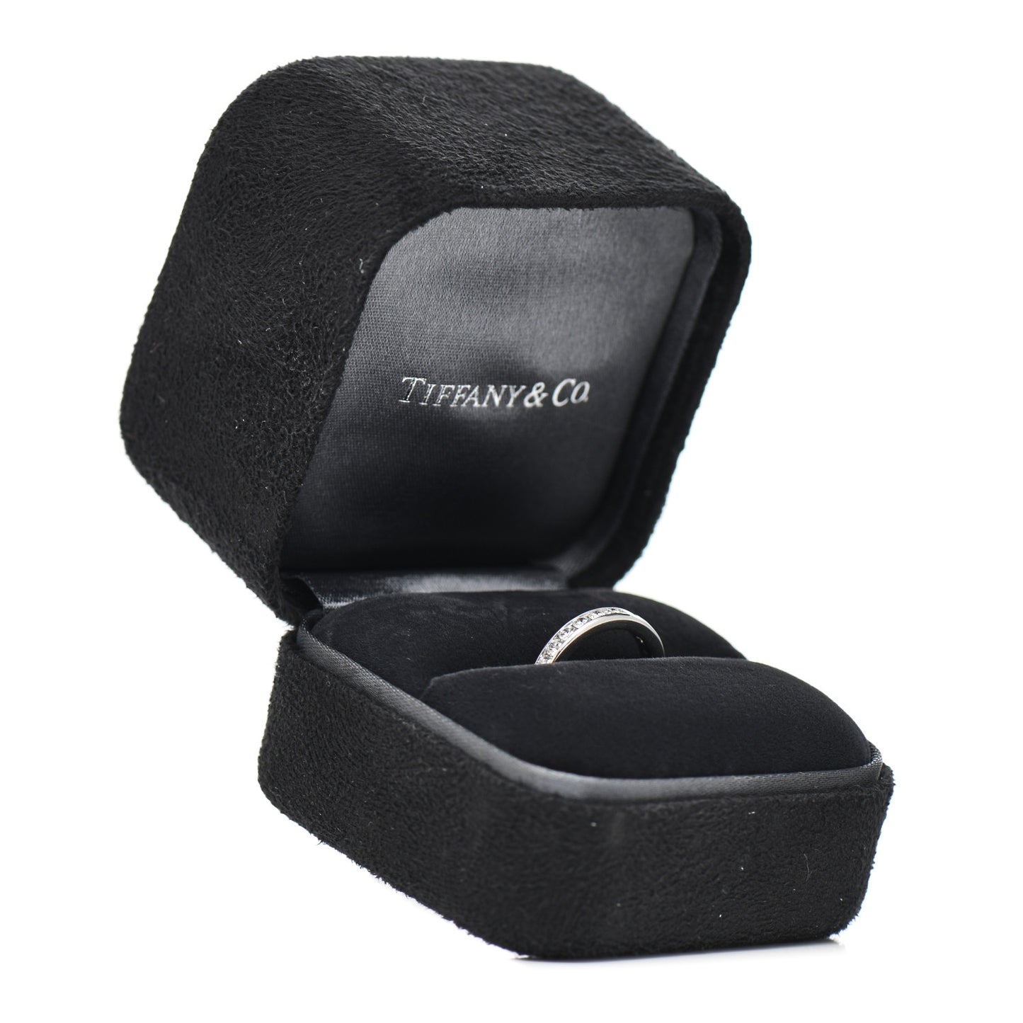 Platinum Diamond 3mm Half Circle Wedding Band Ring 50 5.5