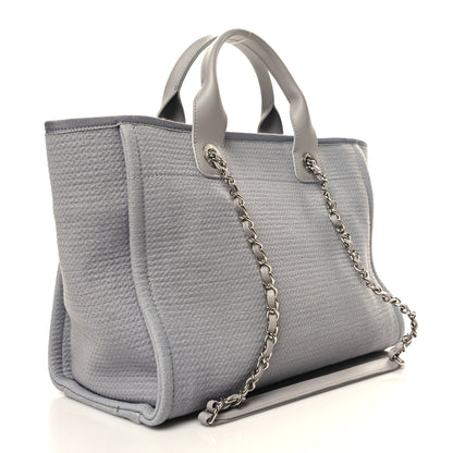 Chanel Mixed Fibers Calfskin Small Deauville Tote Grey 4 of 12