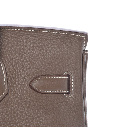 Hermes Taurillon Clemence Birkin 30 Etoupe 29 of 32