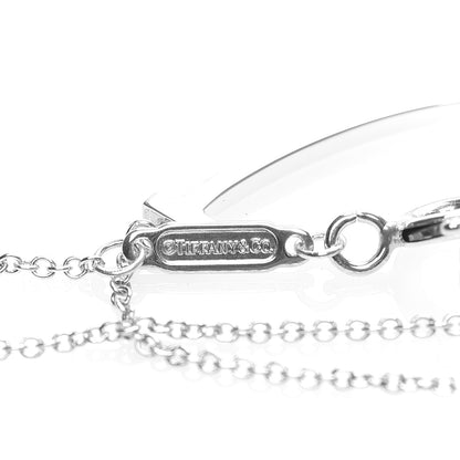 Tiffany Sterling Silver Small T Smile Pendant Necklace 5 of 6