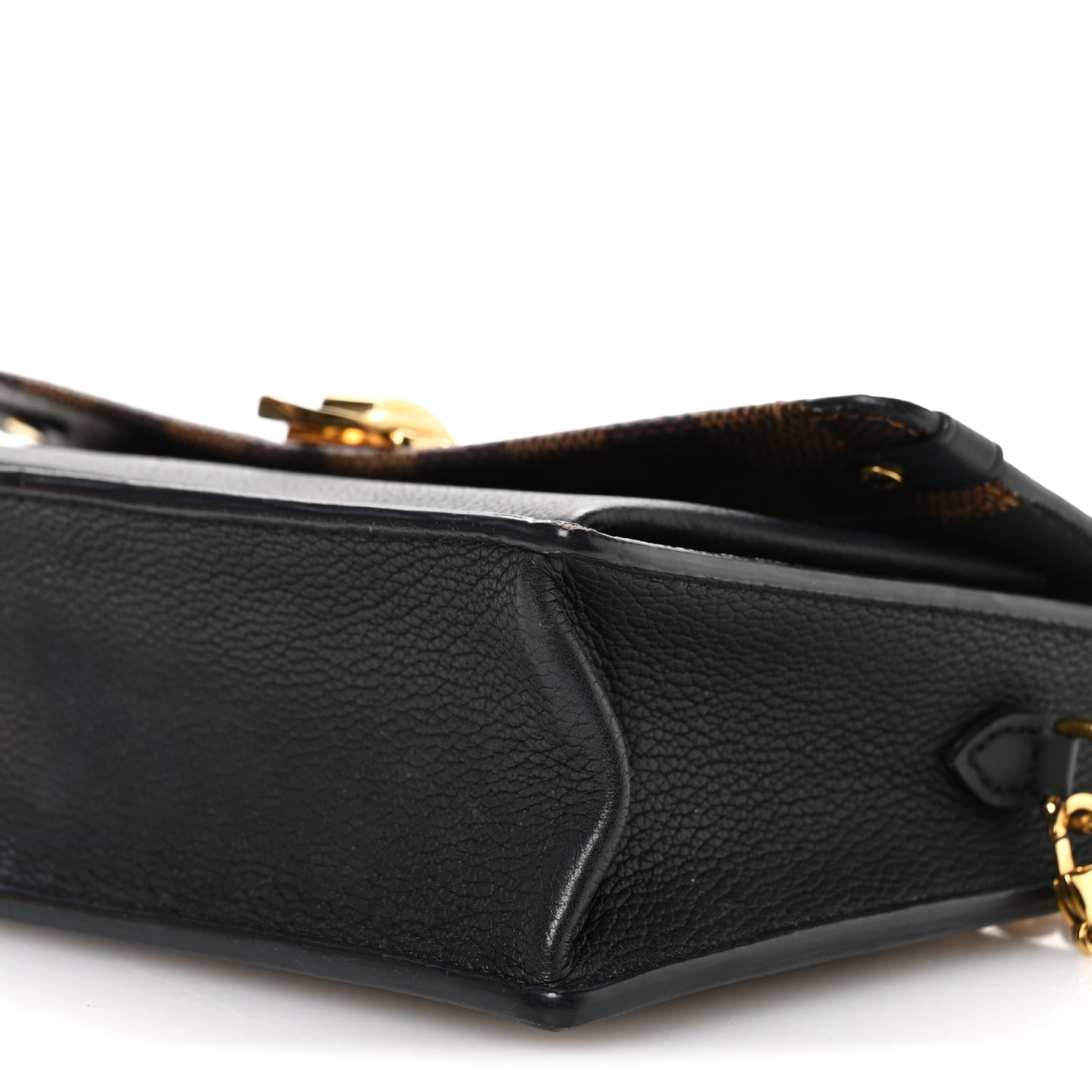 Damier Ebene Vavin Chain Wallet Black