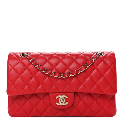 Chanel Caviar Quilted Medium Double Flap Red 1 of 5