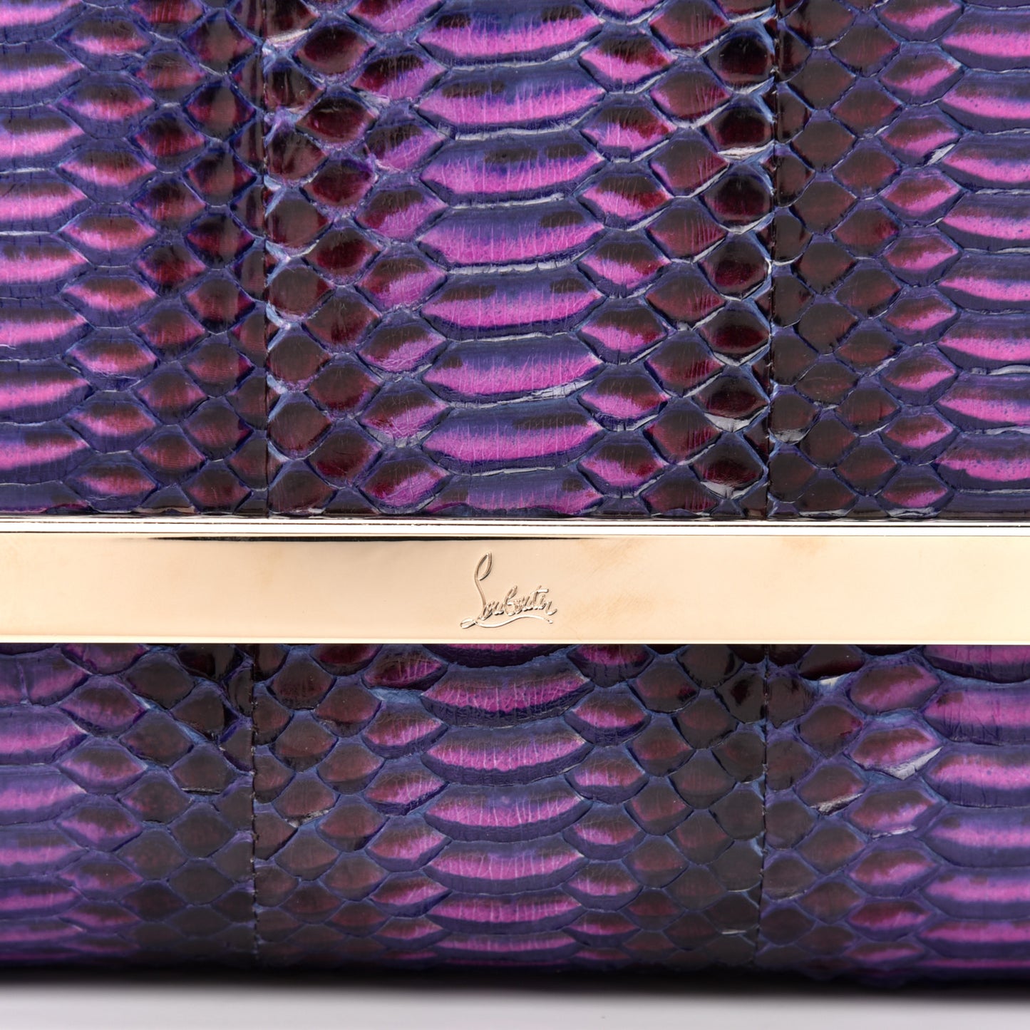 Watersnake Rocaille Rougissime Clutch Violet