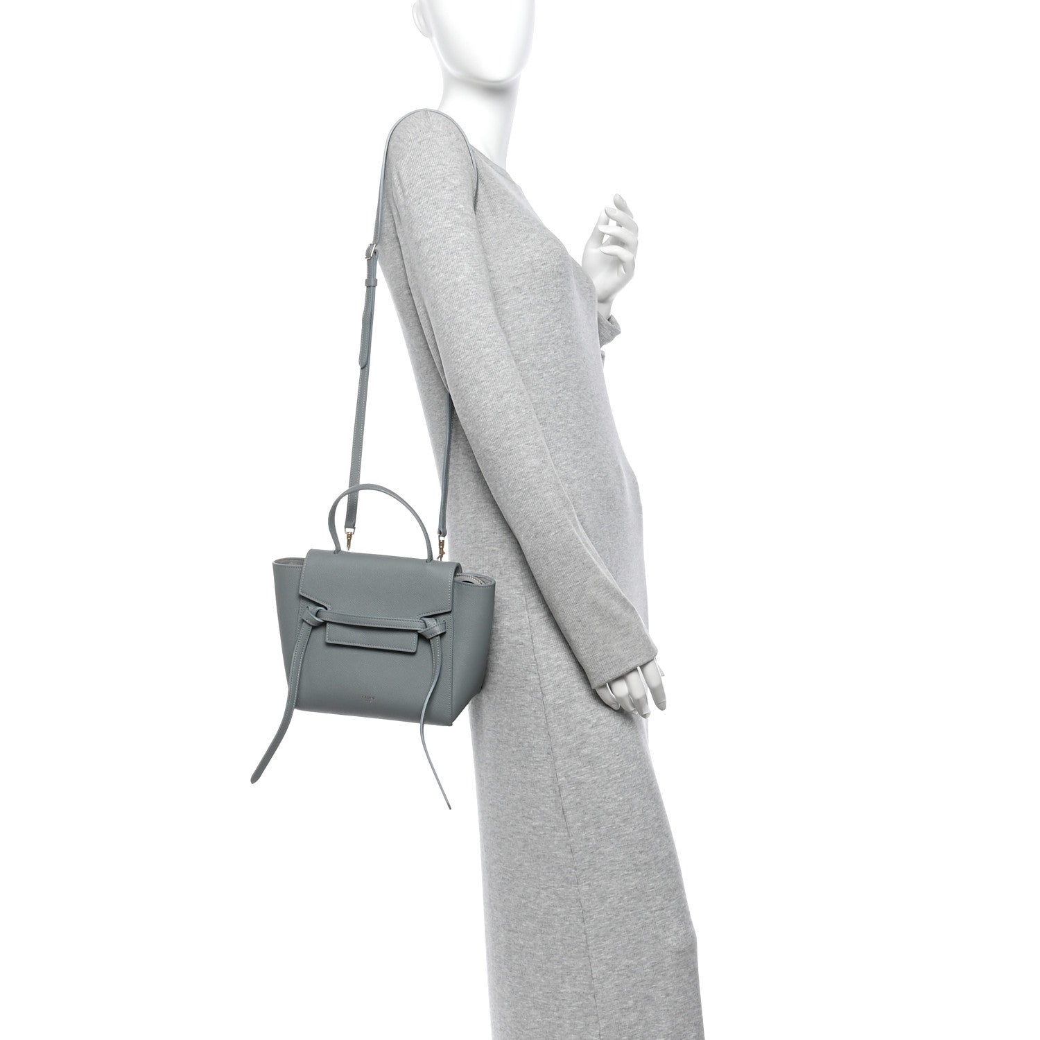 Celine Grained Calfskin Nano Belt Bag Celadon 2 of 12