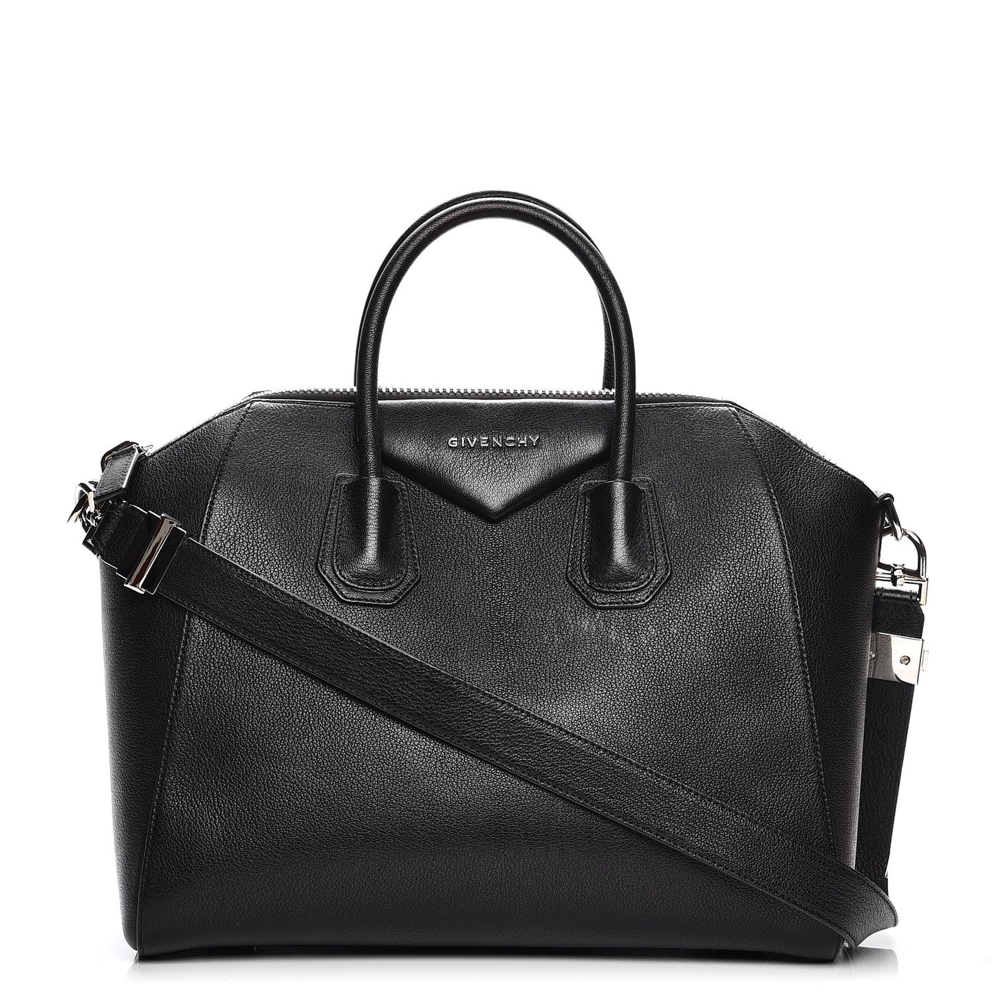 Sugar Goatskin Medium Antigona Black