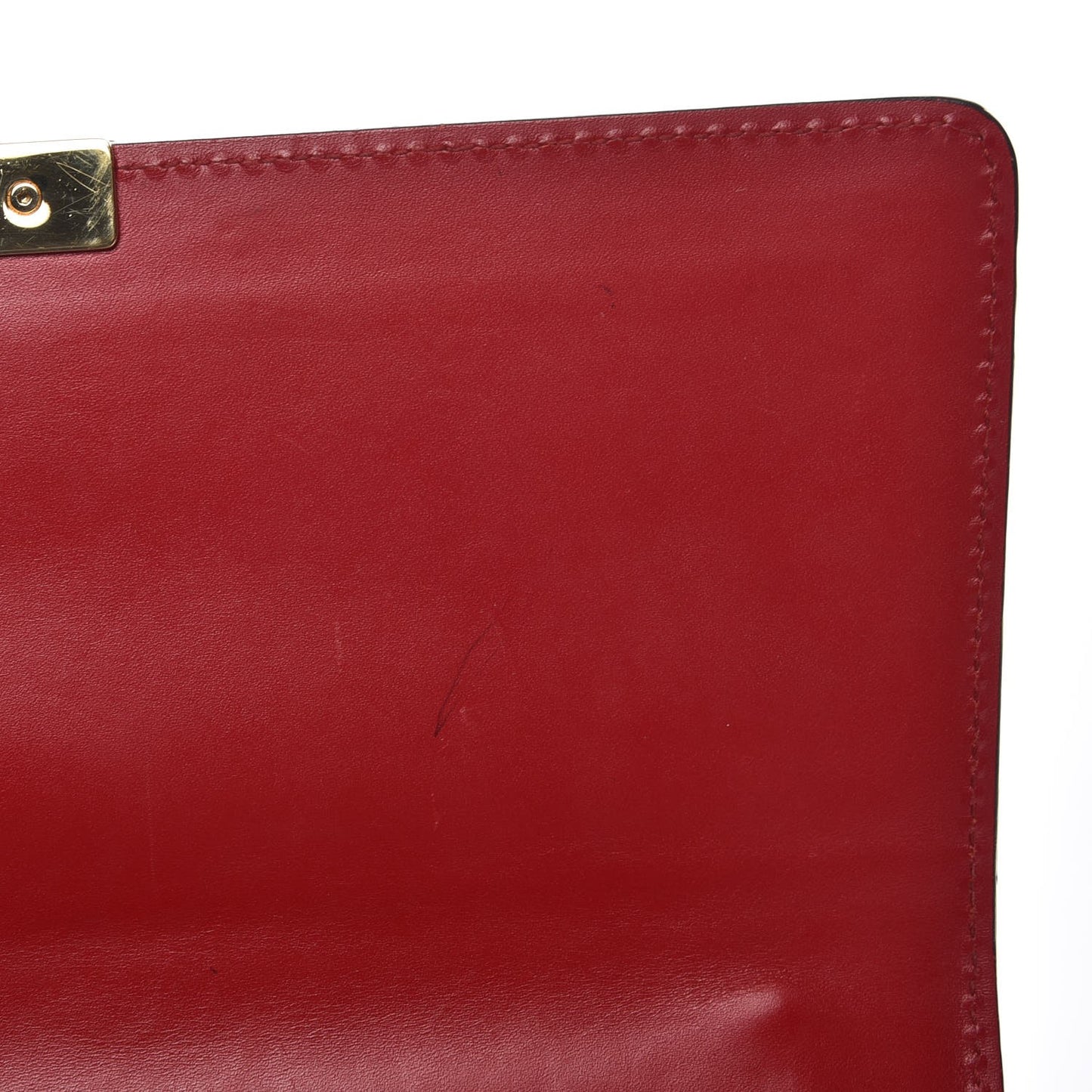 Guccissima Medium Padlock Shoulder Bag Hibiscus Red