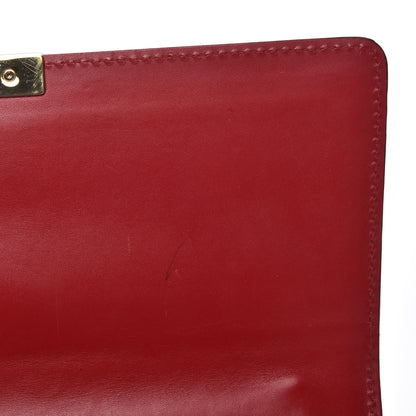 Gucci Guccissima Medium Padlock Shoulder Bag Hibiscus Red 9 of 15