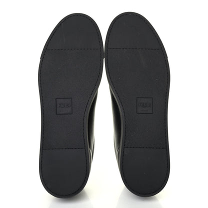 Fendi Calfskin FF Sneakers 12 Black 4 of 4