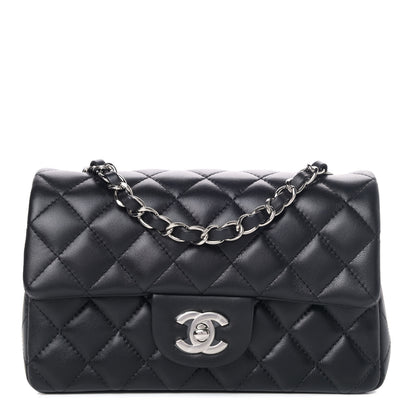 Chanel Lambskin Quilted Mini Rectangular Flap Black 1 of 4