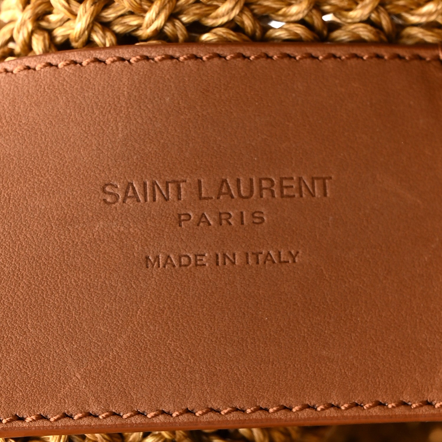 Saint Laurent Raffia Le 5 A 7 Bea Tote 7 of 12