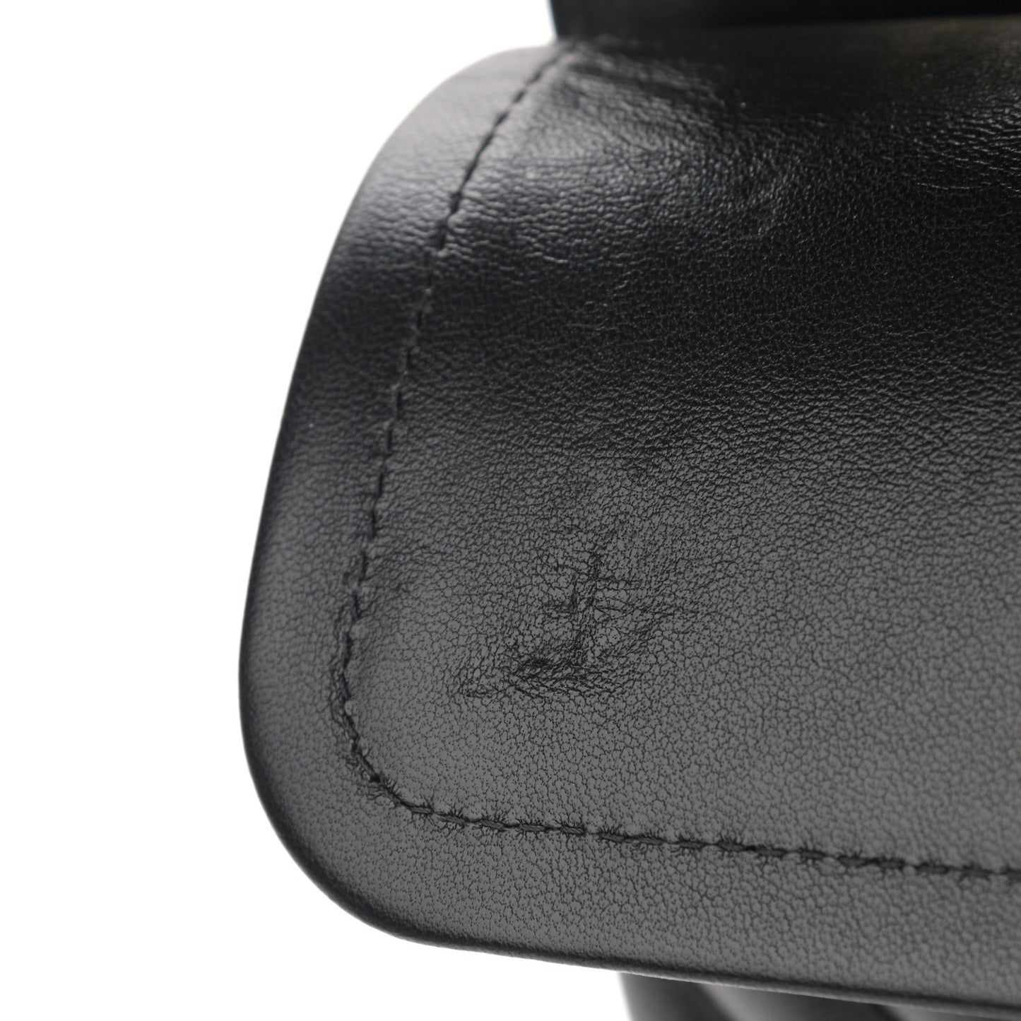 Lambskin Chevron Quilted Medium Double Flap Black