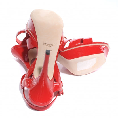 Saint Laurent Patent Tribute 75 Platform Sandals Rubis 39 6 of 6