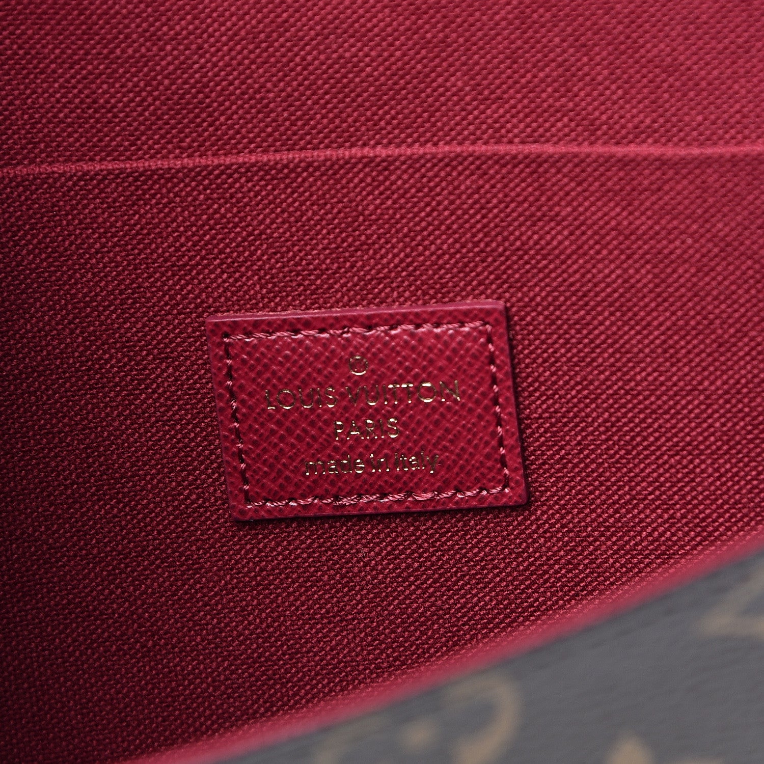 Louis Vuitton Monogram Pochette Felicie Chain Wallet Fuchsia 6 of 10