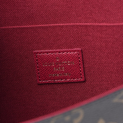 Louis Vuitton Monogram Pochette Felicie Chain Wallet Fuchsia 6 of 10