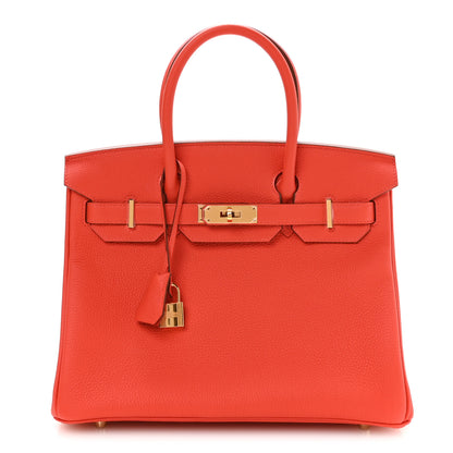 Hermes Togo Birkin 30 Capucine 1 of 11