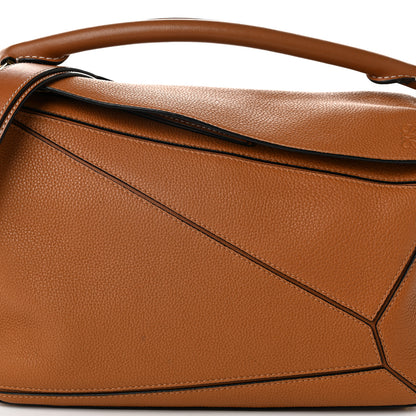 Loewe Calfskin Medium Puzzle Bag Tan 8 of 10