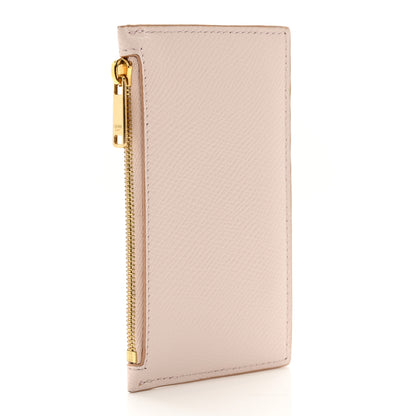 Celine Grained Calfskin Zipped Card Holder Blush 3 of 8